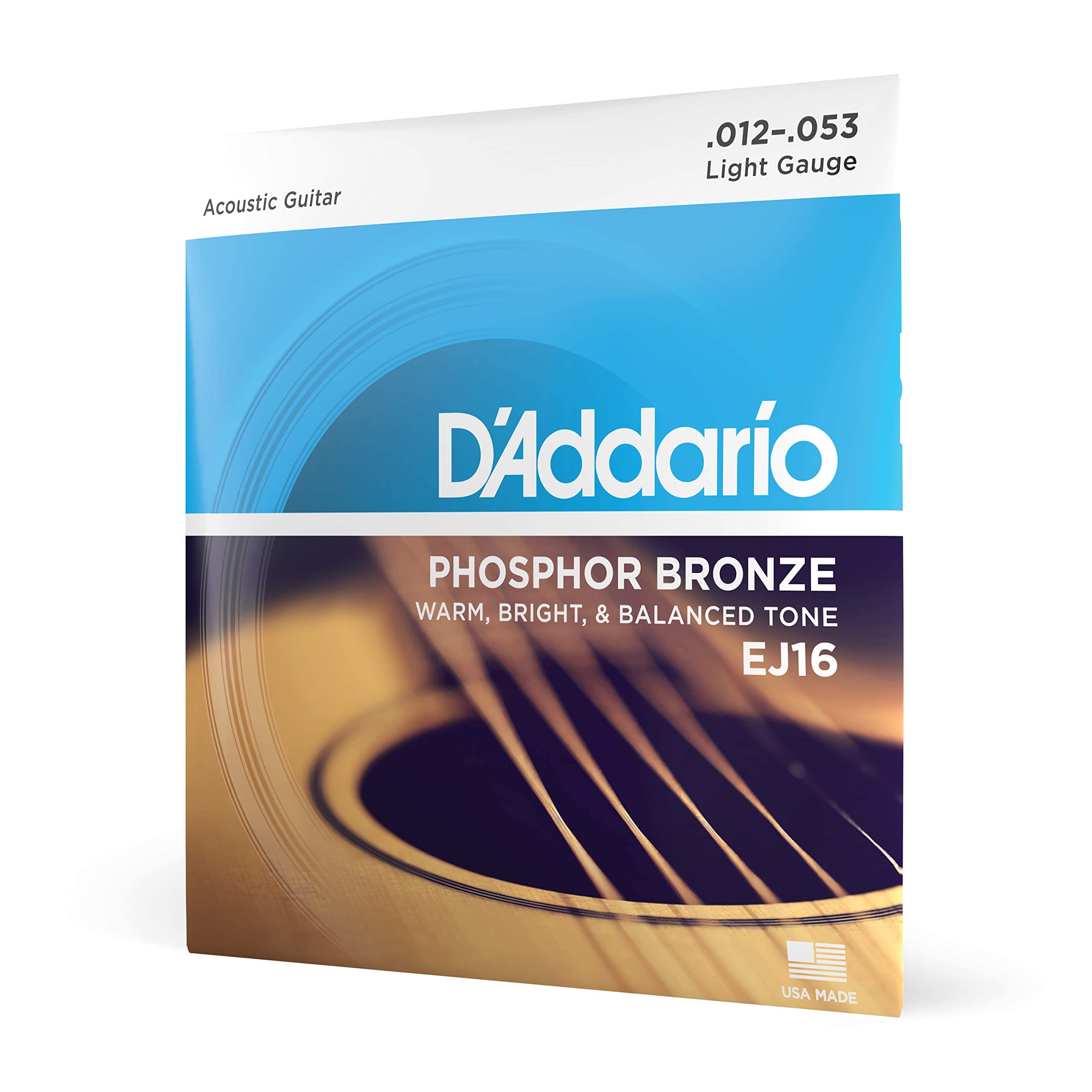 D'Addario EJ16 Phosphor Bronze Light Acoustic Strings