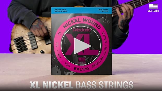 D'Addario EXL170-4 Nickel Wound Bass Strings (.045-.105)