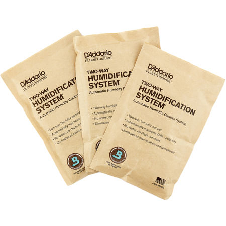 D'Addario Humidipak Two-Way Humidity Control Pack (3-pack)