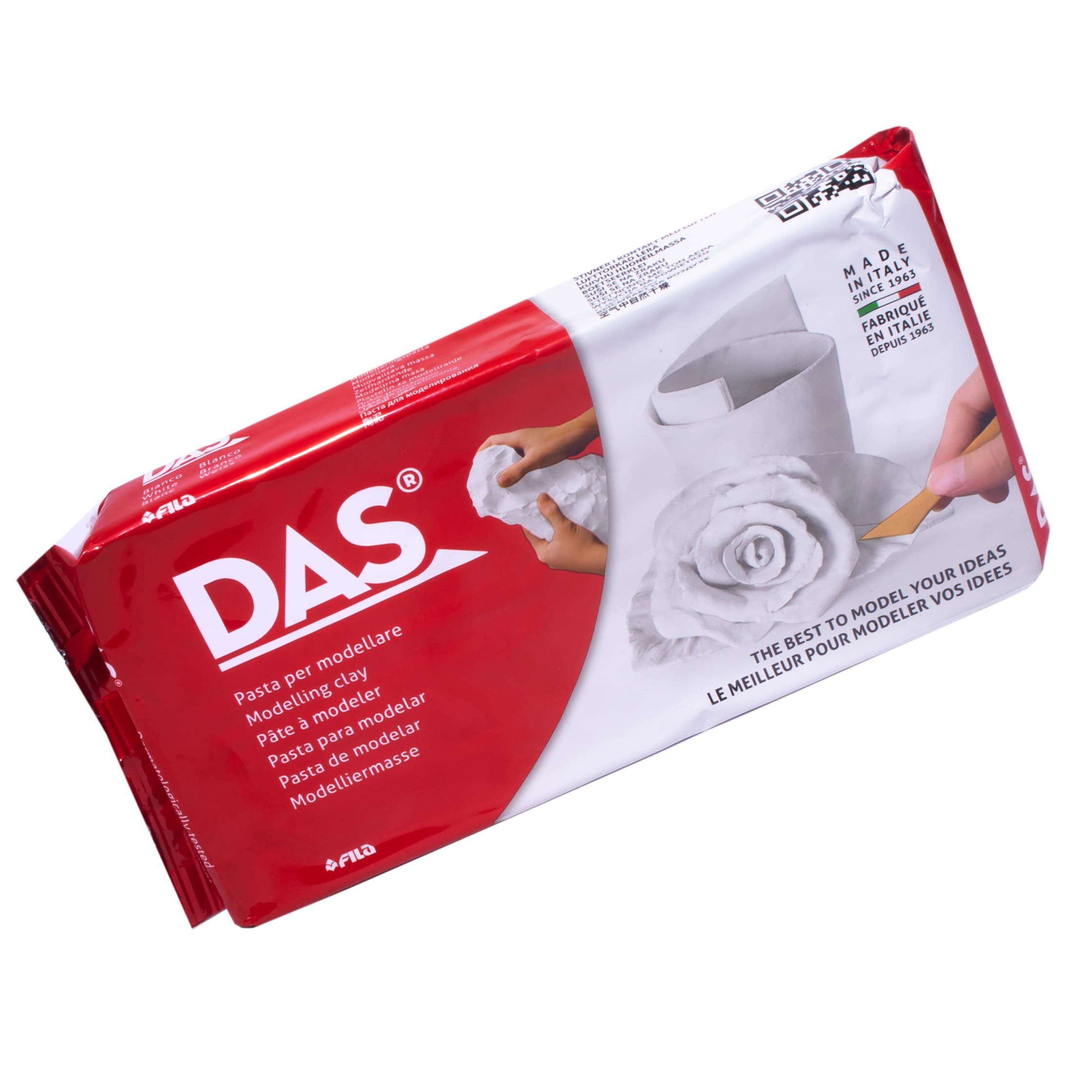 DAS Air-Hardening Modeling Clay, 2.2 Pound, White