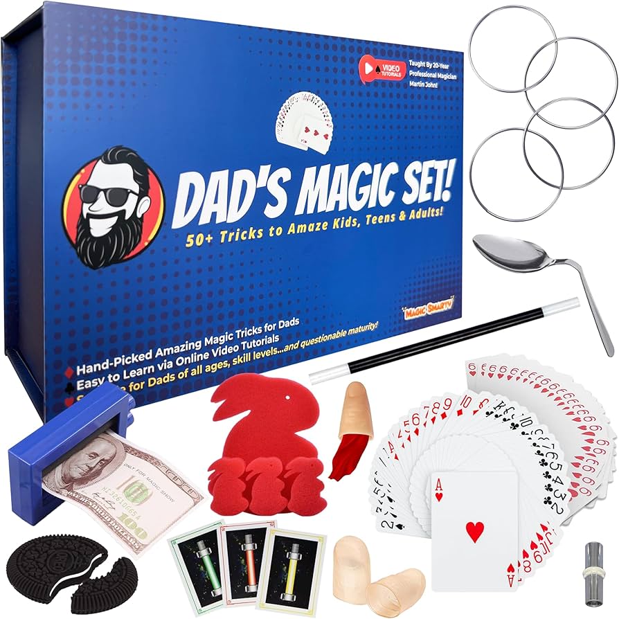 Deluxe Professional Magic Kit with 50 Tricks and Online Videos