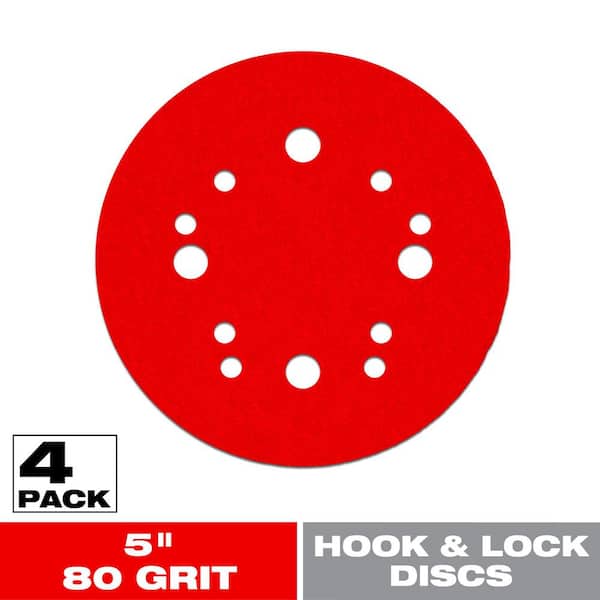 Diablo DH0580S 5-Inch 80-Grit Hook & Lock Sanding Discs (10-Pack)