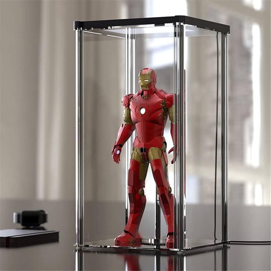 DisplayGifts Acrylic Display Case for Action Figures (12x5x6 inches)