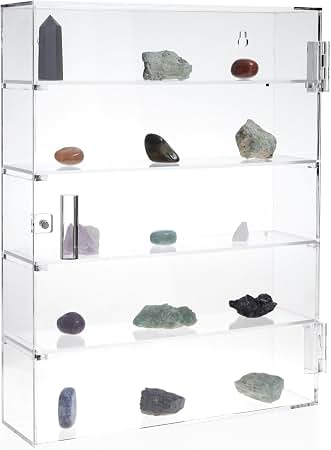 DisplayGifts Acrylic Display Case for Collectibles