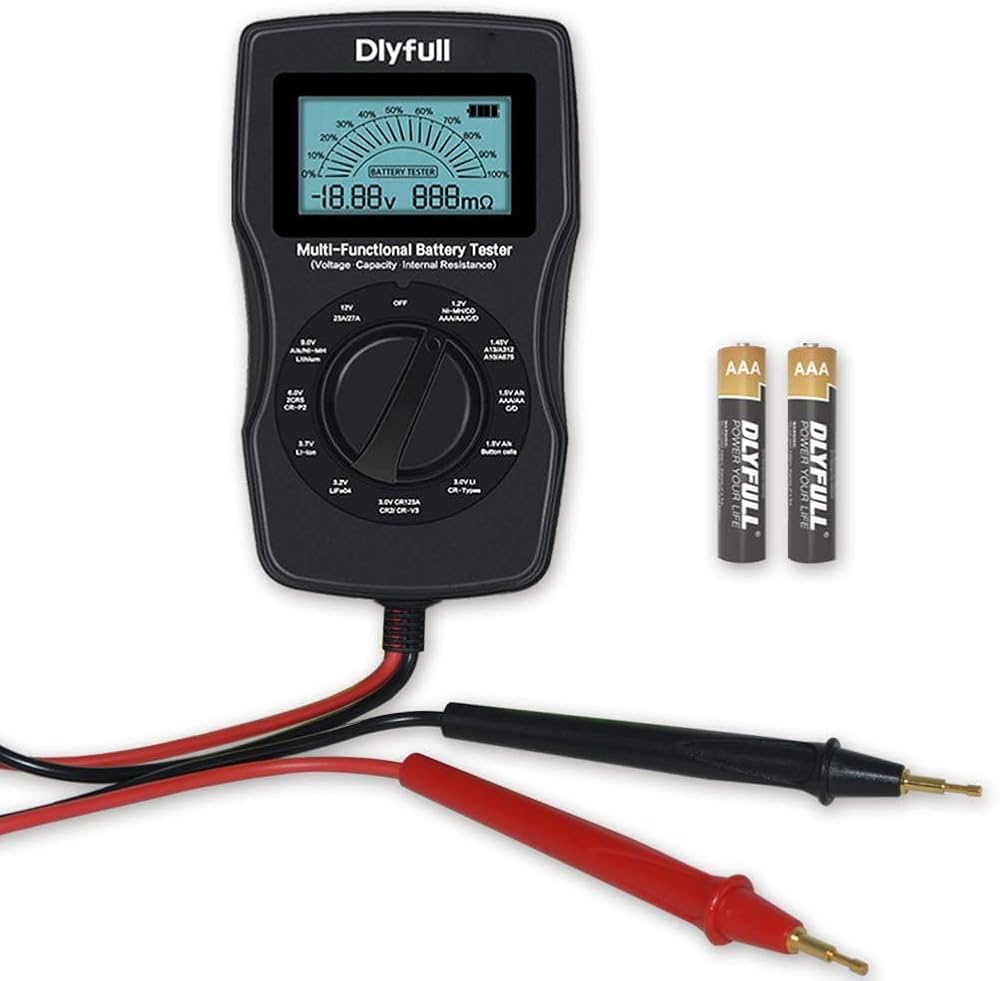 Dlyfull Digital Battery Tester for AA/AAA