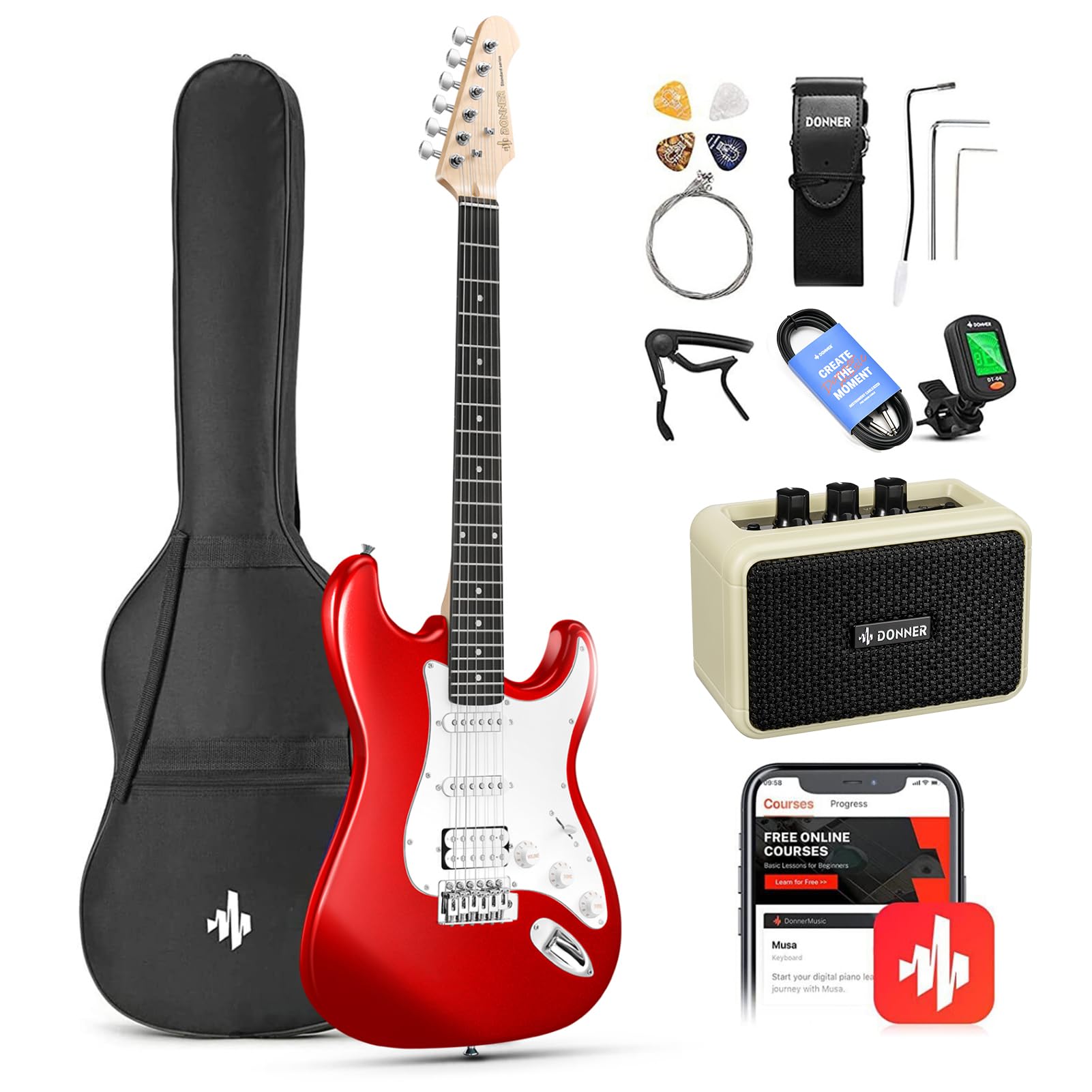 Donner DST-100 Beginner Electric Guitar Kit