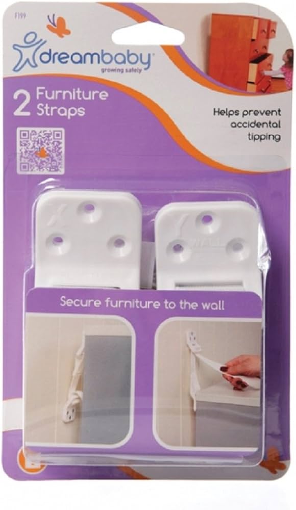Dreambaby Anti Tip Furniture Straps (2 Pack)