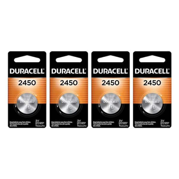 Duracell CR2450 Lithium Battery (4-Pack)