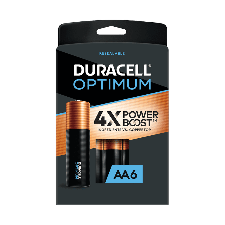 Duracell Optimum AA Lithium Batteries, 6 Pack