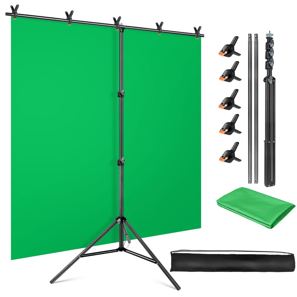 E-Know 5x6.5ft Green Screen Backdrop