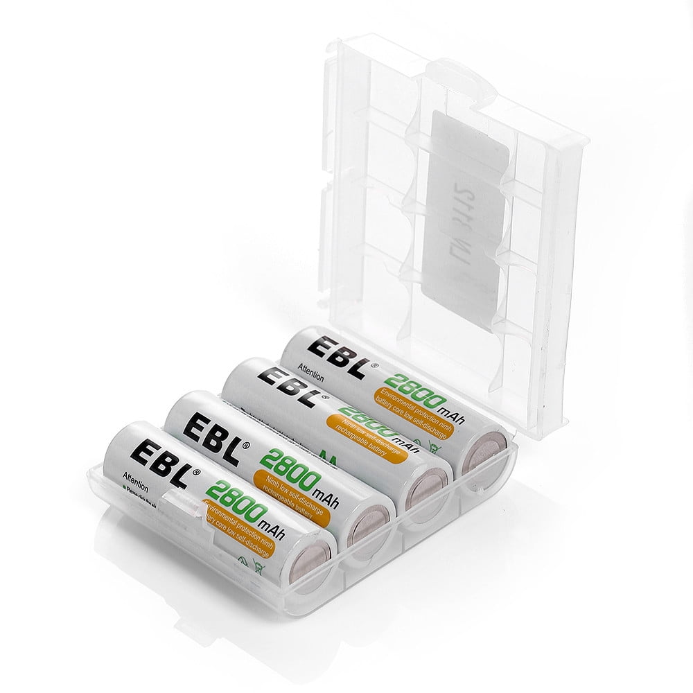 EBL AA NiMH Rechargeable Batteries, 8 Pack (2800mAh)