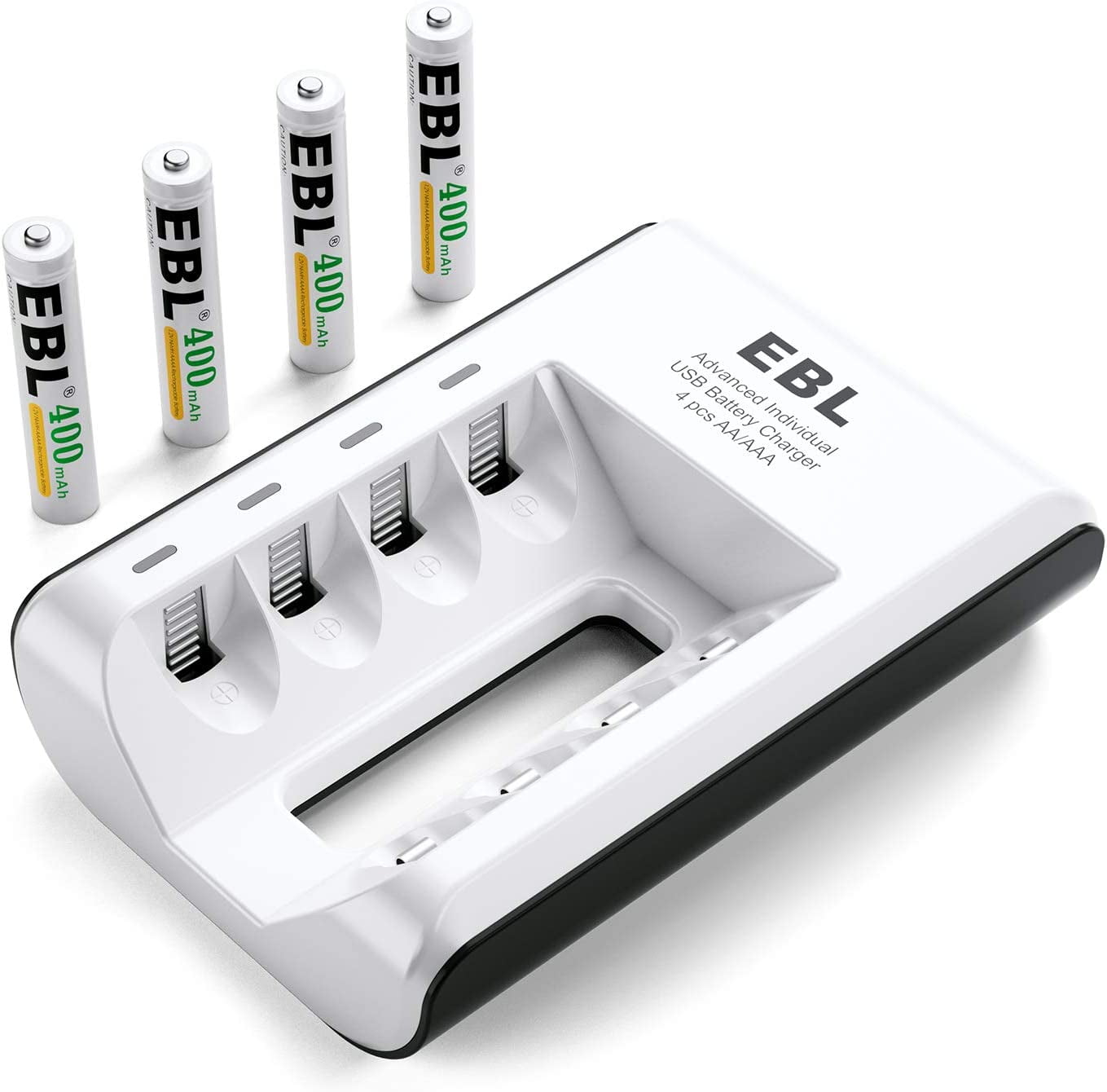 EBL Ni-MH AAAA Rechargeable Batteries 1.2V 600mAh, 4PCS