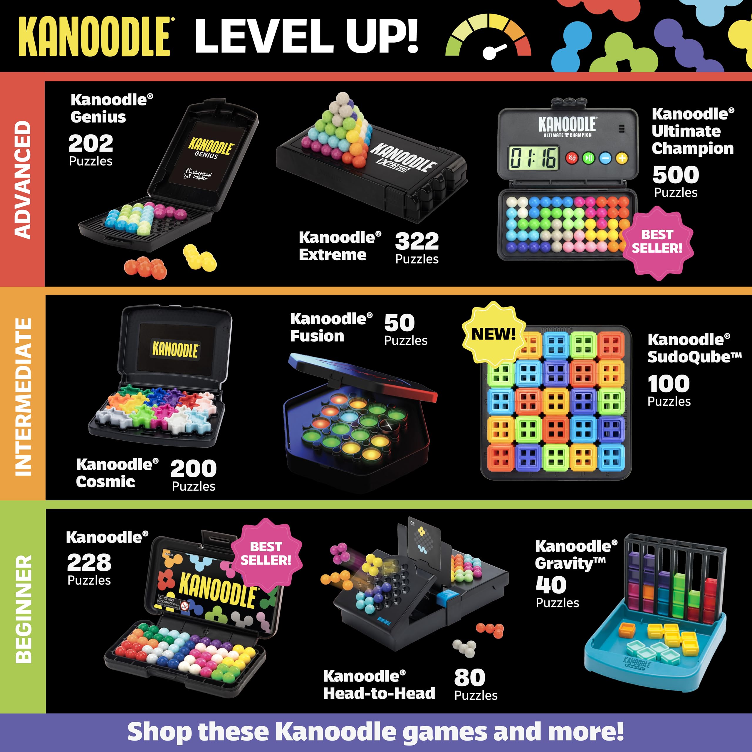 Educational Insights Kanoodle Genius Puzzle Game