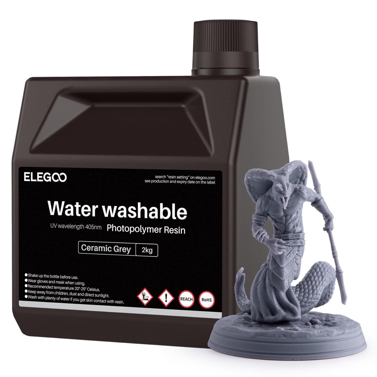 Elegoo Water Washable Resin 405nm (Gray)