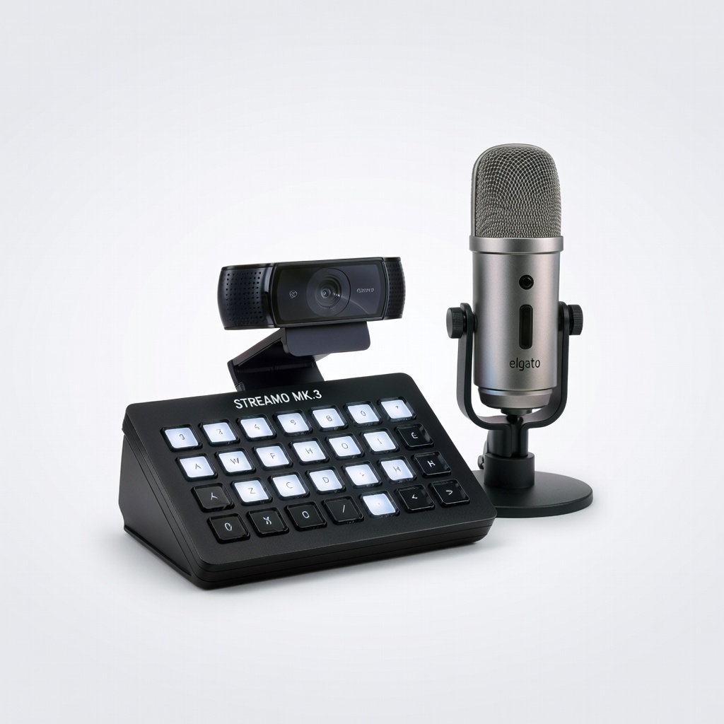 Elgato Facecam Pro 2026 + Wave DX Mic + Stream Deck MK.3 Complete Bundle