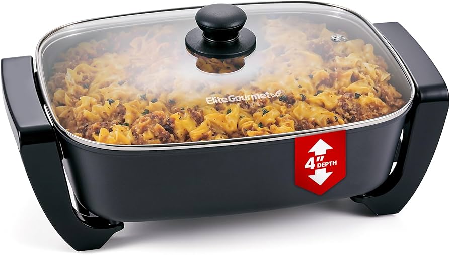 Elite Gourmet ECS-300 Electric Skillet 12-Inch