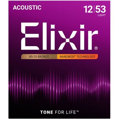 Elixir Nanoweb Phosphor Bronze Light (11052, .012-.053)