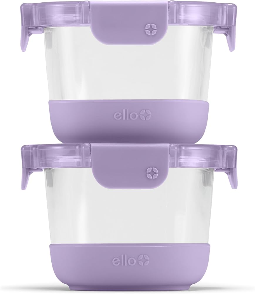 Ello Glass Container with Silicone Sleeve (2-Pack)