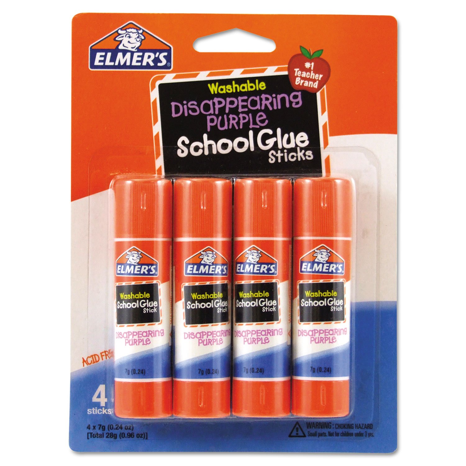 Elmer's Disappearing Purple Glue Sticks