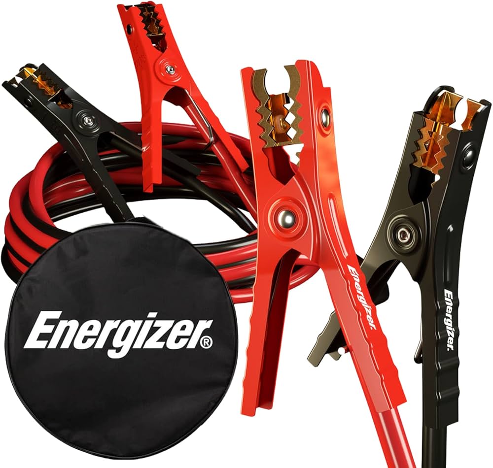 ENERGIZER 4 Gauge x 20 Ft Heavy Duty Jumper Cables