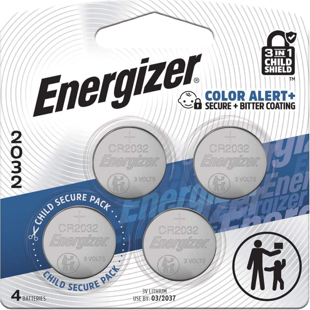 Energizer CR2032 Lithium Coin Batteries (4-Pack)