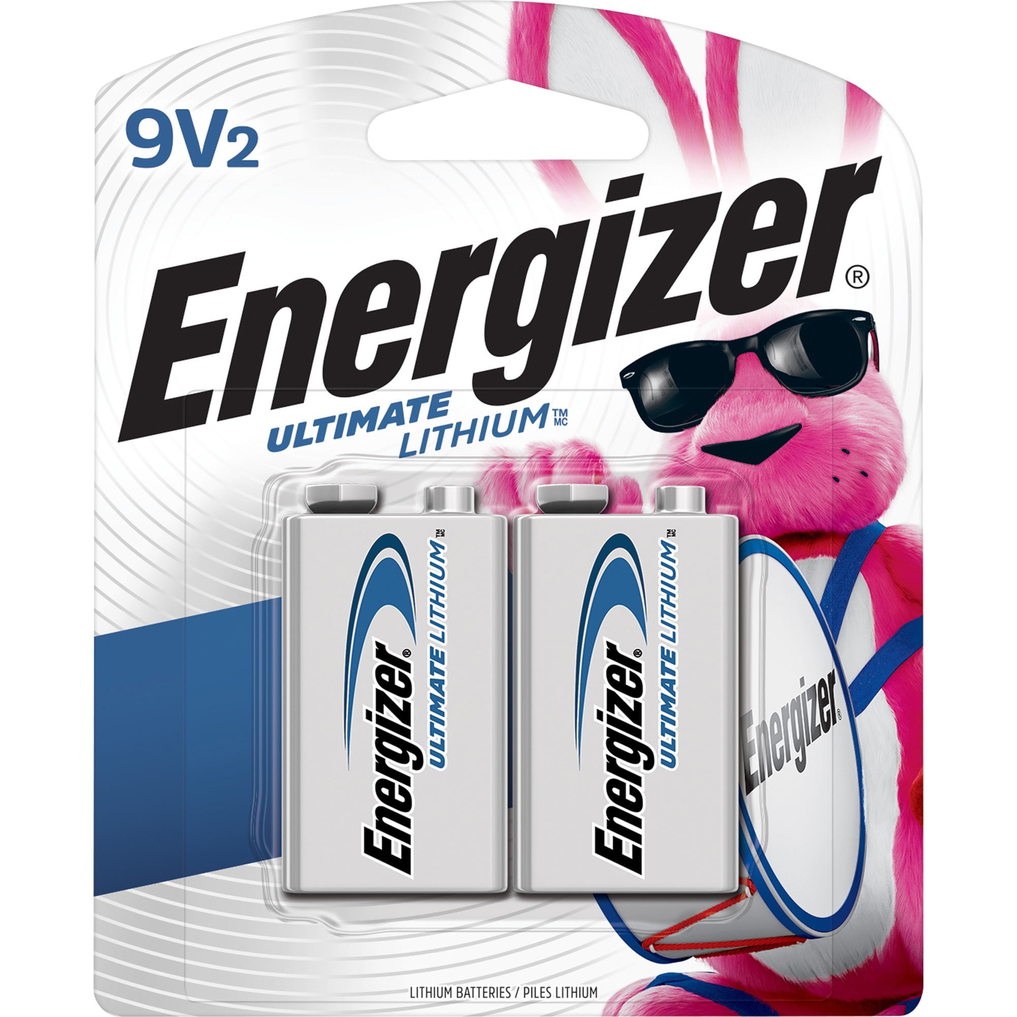 Energizer Ultimate Lithium L92 9V Battery (2-Pack)