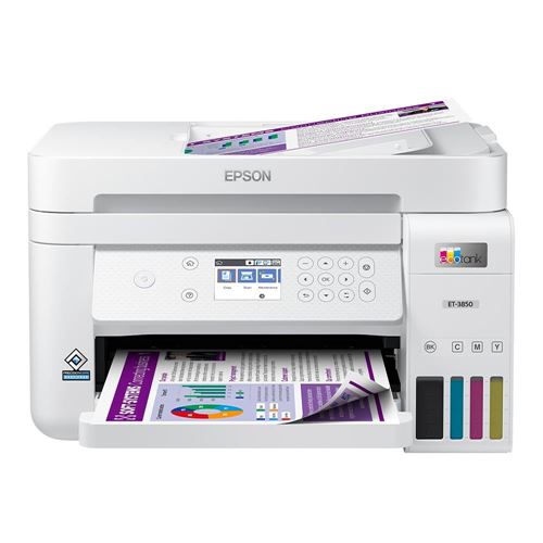 Epson EcoTank ET-3850 Wireless Color All-in-One Supertank Printer
