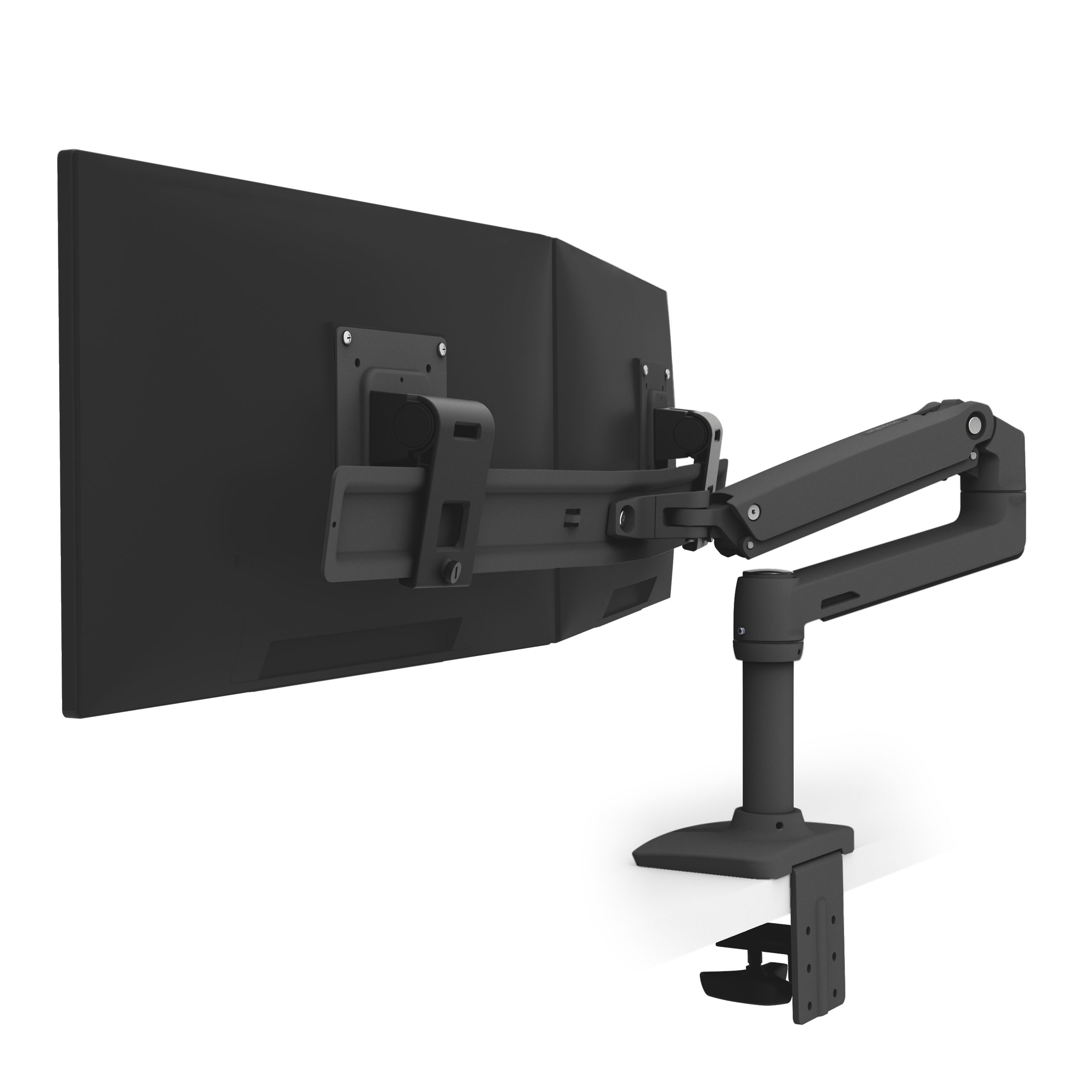Ergotron LX Dual Monitor Arm, Black