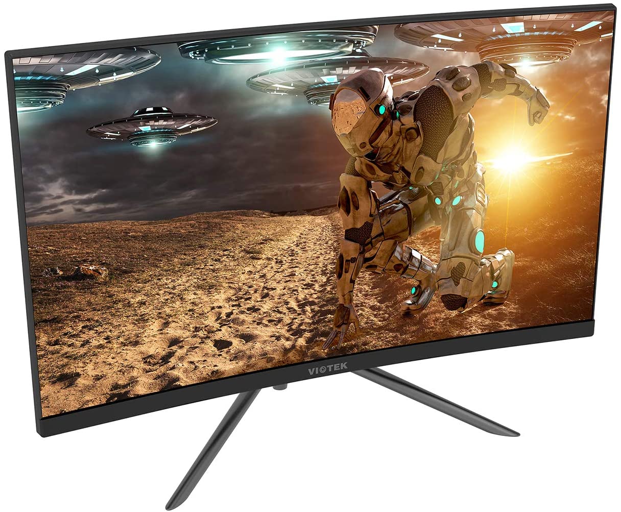 EUREKA ER2 44-Inch Gaming Desk + AutoFull C3 Gaming Chair + VIOTEK GNV24CB 24-Inch Curved Monitor