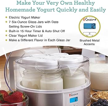 Euro Cuisine YMX650 Automatic Yogurt Maker