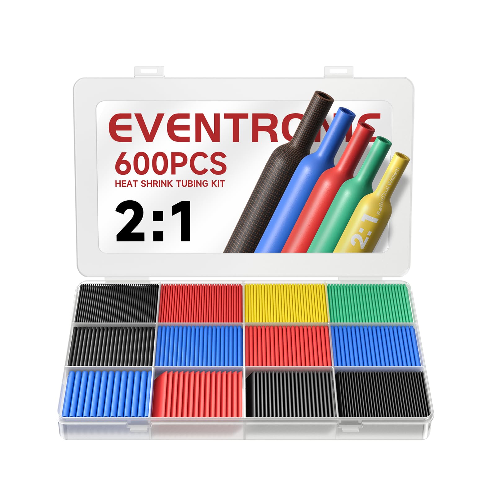 Eventronic Heat Shrink Tubing Kit 650pcs