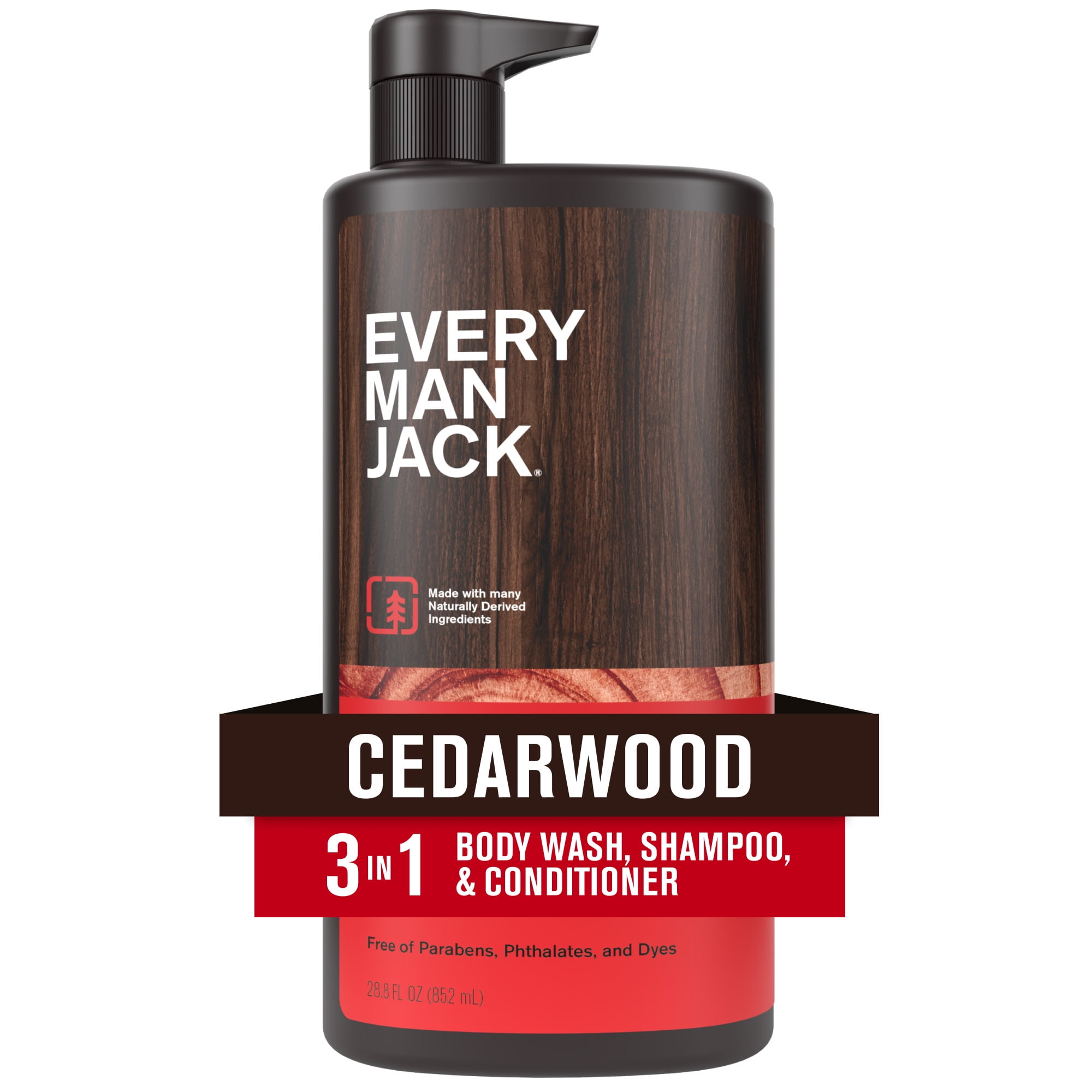 Every Man Jack Cedarwood 3-in-1 Body Wash Shampoo & Conditioner