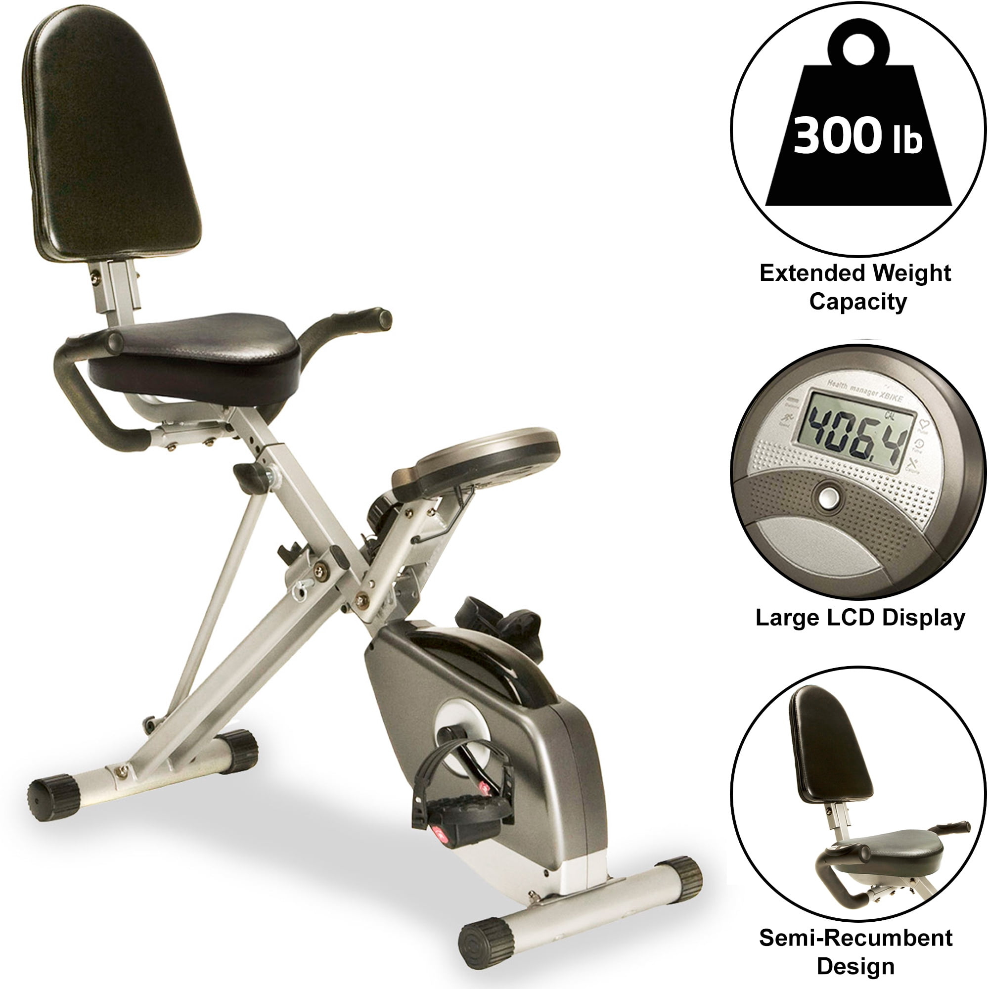 Exerpeutic 400XL Folding Recumbent Bike