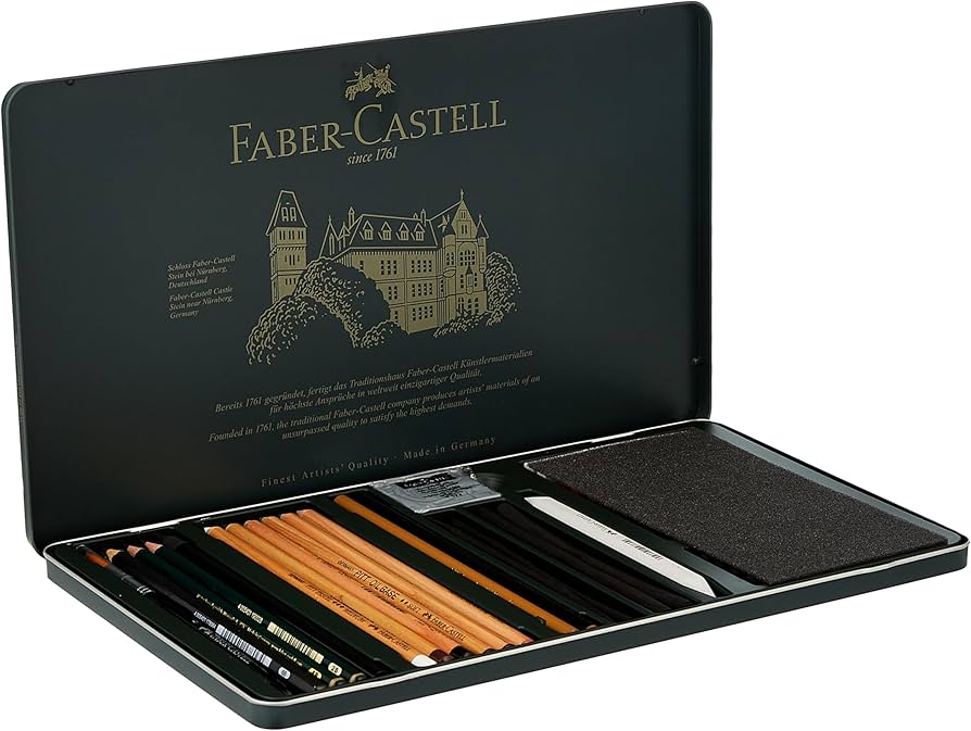 Faber-Castell Pitt Monochrome Set A - Sketching Essentials