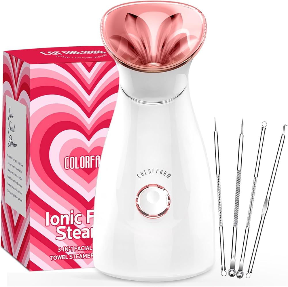Facial Steamer Hot Mist Face Steamer with Pore Cleanser