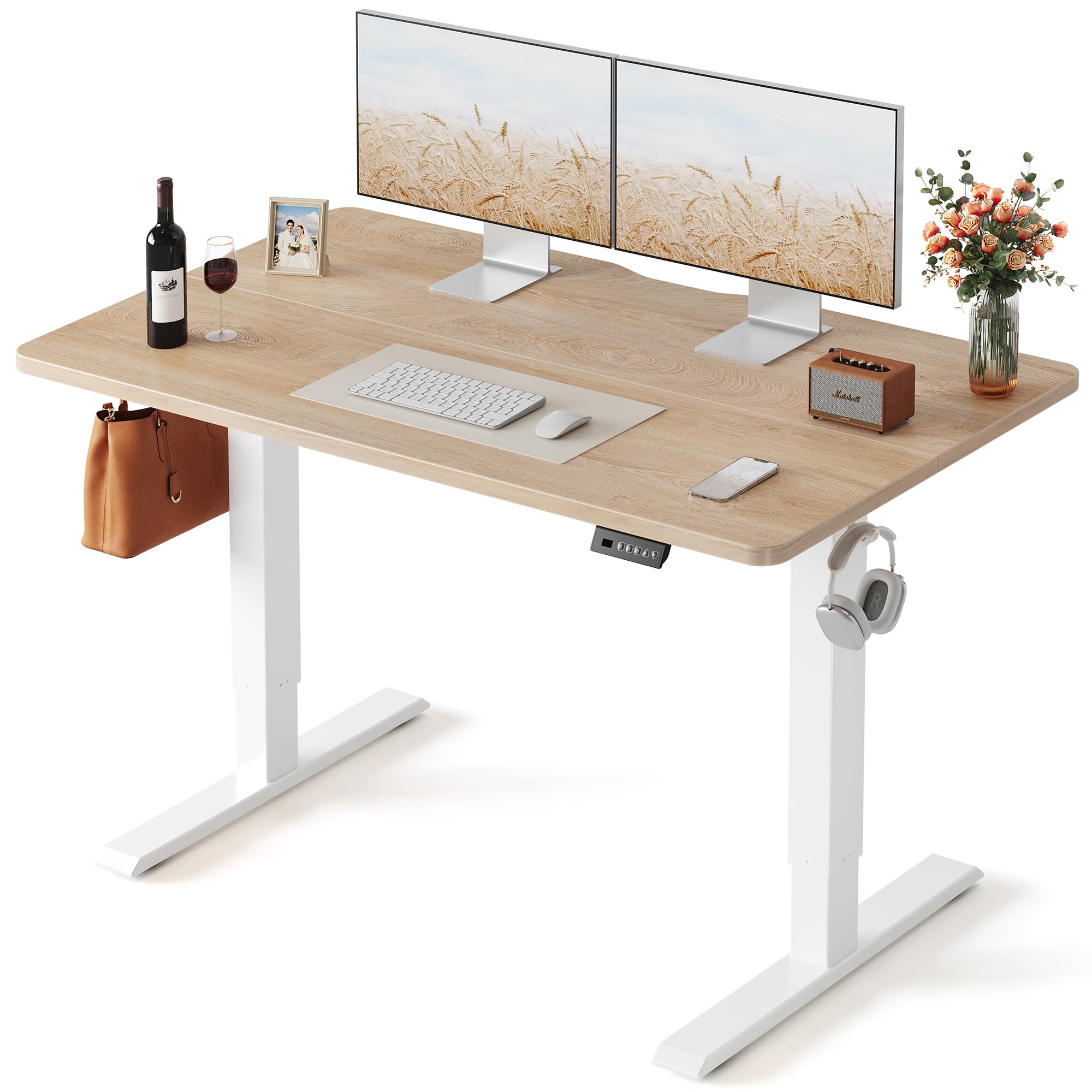 FEZIBO Electric Height Adjustable Standing Desk (48 x 24 inches)