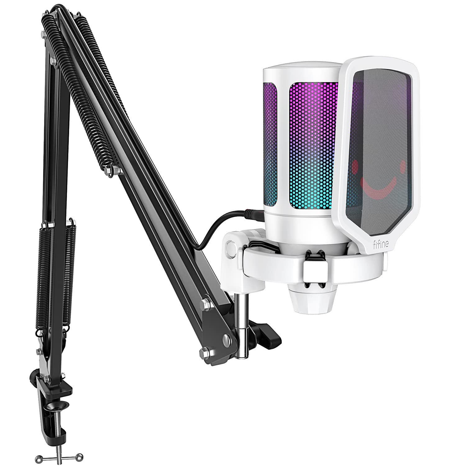 FIFINE AmpliGame A6T RGB USB Microphone Kit