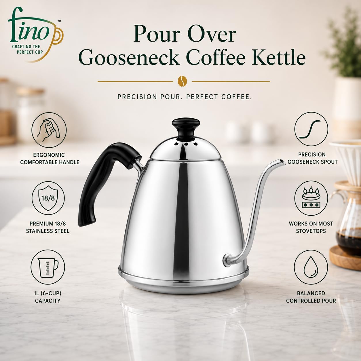 Fino Gooseneck Electric Kettle