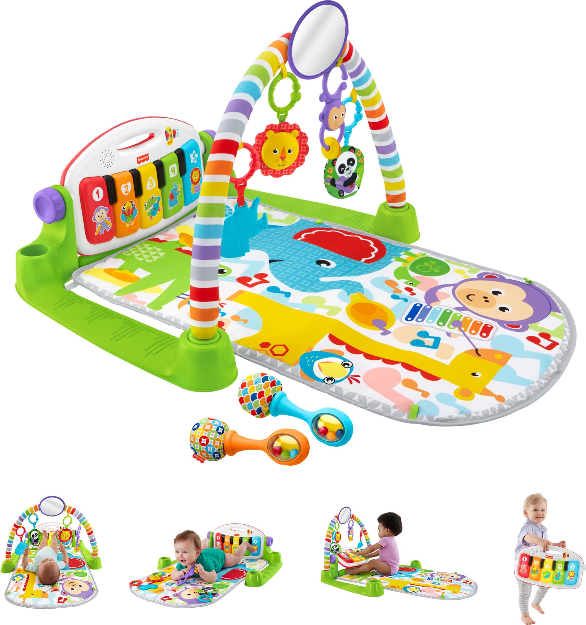 Fisher-Price Deluxe Kick & Play Piano Gym