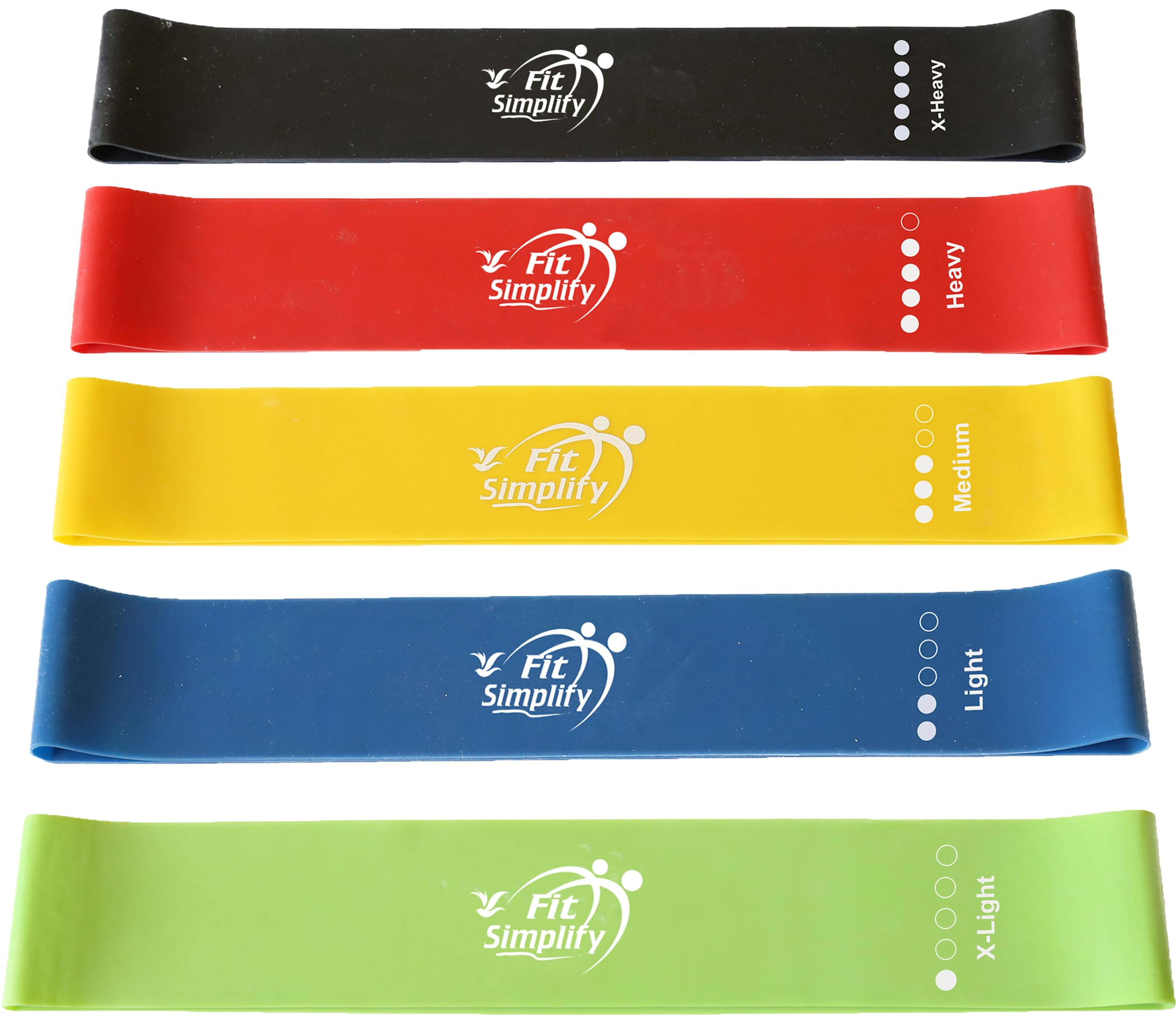 Fit Simplify Resistance Loop Exercise Bands with Instruction Guide