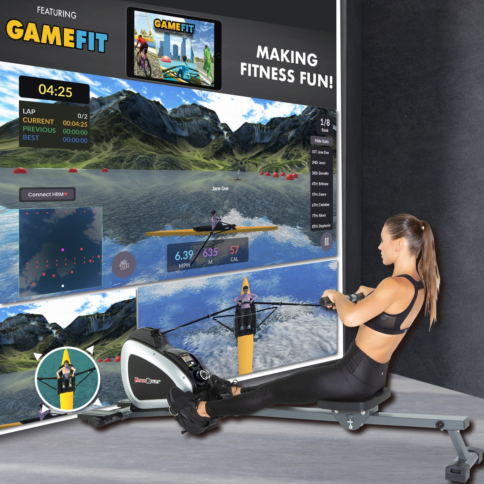 Fitness Reality 1000 Super Max Magnetic Rowing Machine