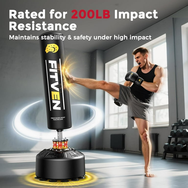 FITVEN Freestanding Punching Bag 100LBS