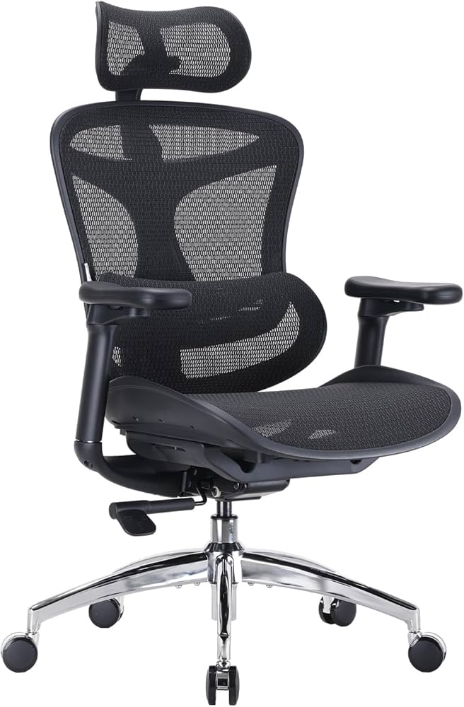 Flexispot E7 Pro 48-inch Electric Standing Desk + Sihoo Doro C300 Ergonomic Chair + Logitech MK295 Silent Wireless Combo