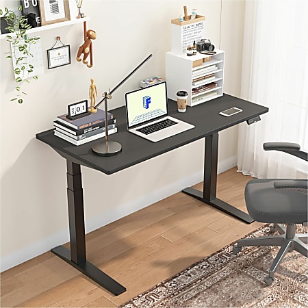 Flexispot E7 Pro Electric Standing Desk 55-inch (2026 Edition) + SIHOO M18D Ergonomic Chair + VIVO Dual Monitor Arm