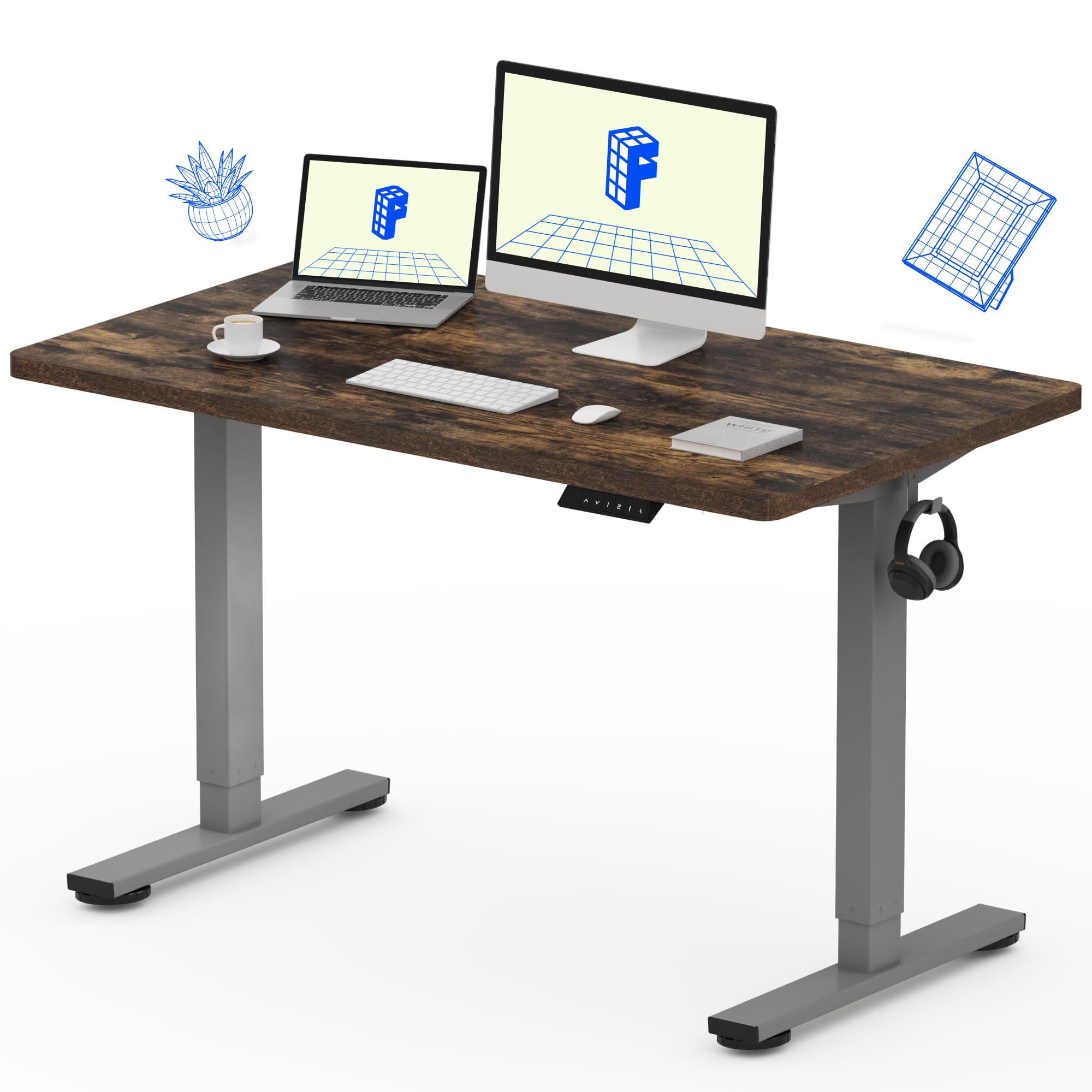 FlexiSpot EN1 Electric Standing Desk 48 x 24 Inches