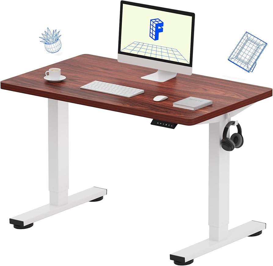 FlexiSpot EN1 Standing Desk + SIHOO M18 Ergonomic Chair + Dell S2721QS 27-inch 4K Monitor Setup