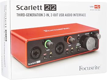 Focusrite Scarlett 2i2 (3rd Gen) USB Audio Interface