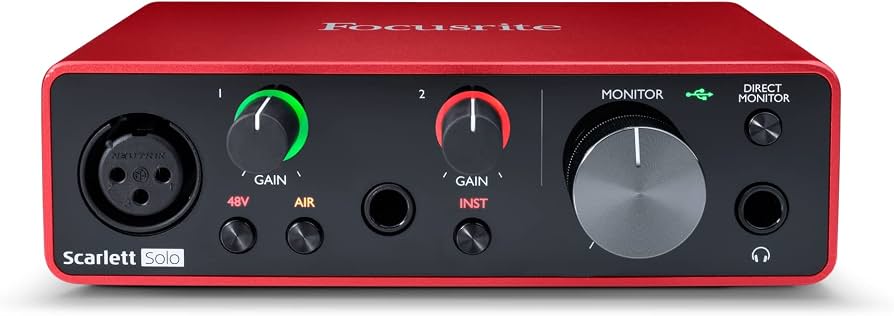 Focusrite Scarlett Solo (3rd Gen) USB Audio Interface