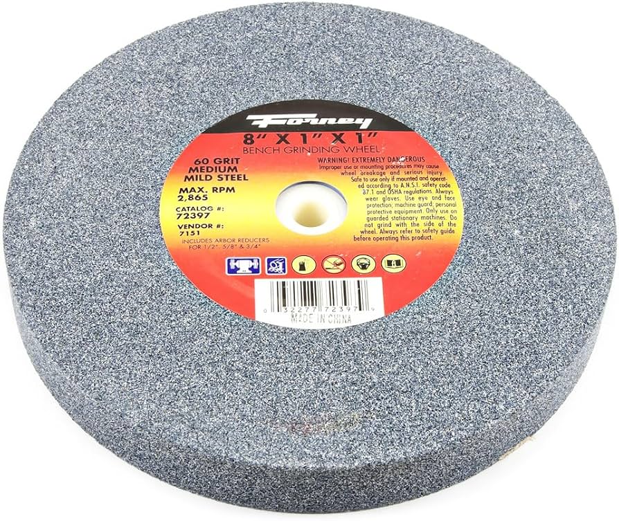 Forney 52905 8-Inch 36 Grit Aluminum Oxide Bench Grinding Wheel