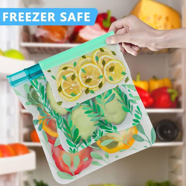 Freezer-safe Reusable Silicone Bags